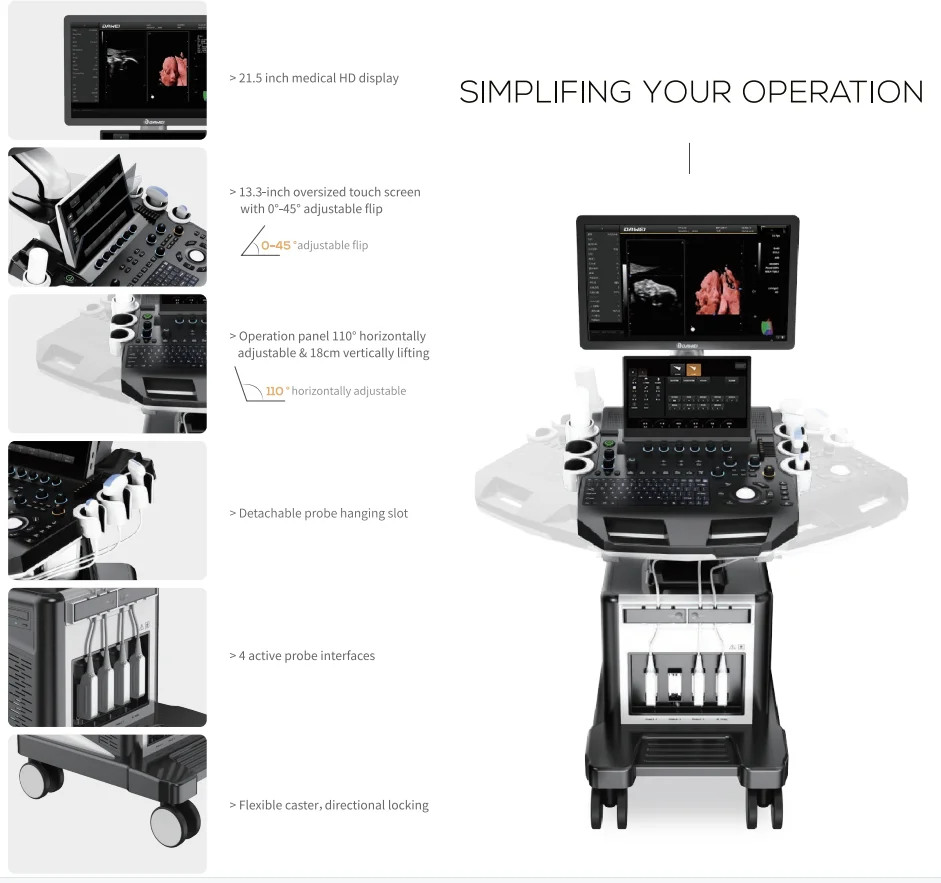 Dawei Medical 4d color doppler ultrasound system DW-T30