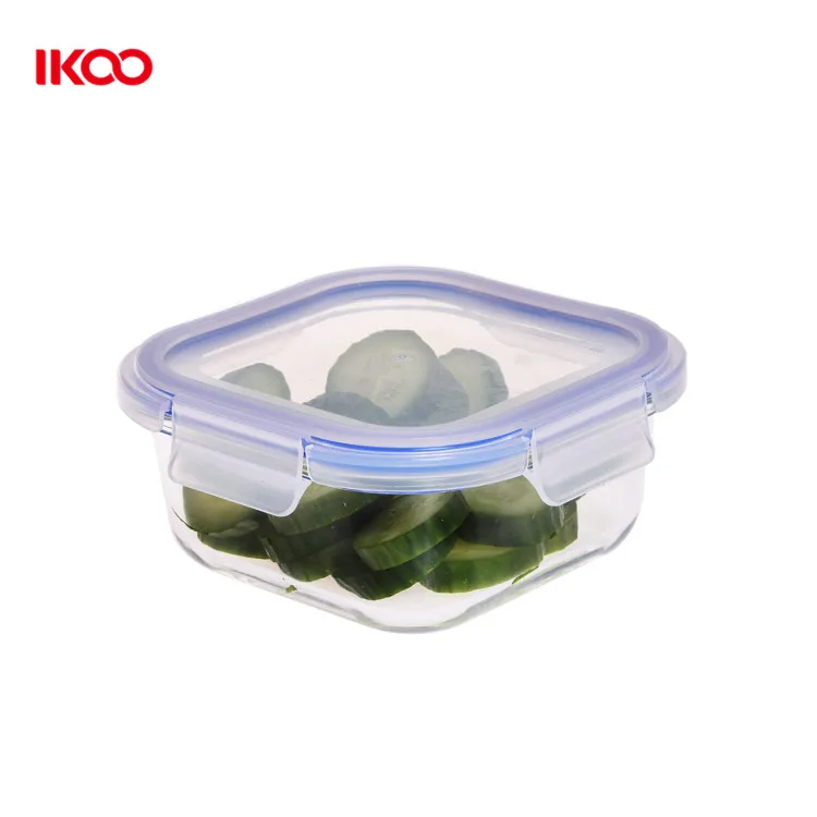 High borosilicate glass food container kitchen box set