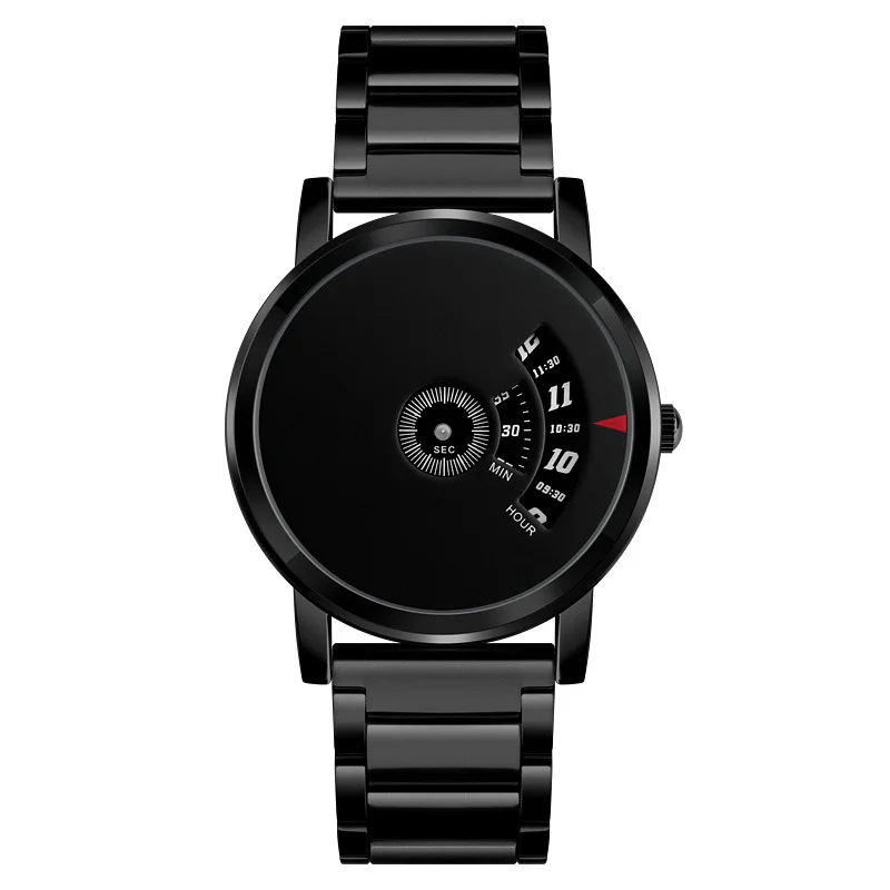 Custom Gents Watches Stainless Steel Special Dial Wrist Watch Men