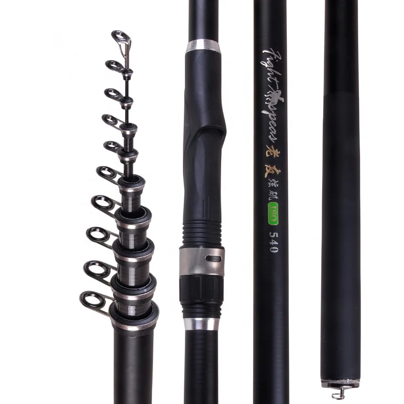 New Portable5.4m 6.3m 7.2m Carp Rod Telescopic Carbon Fiber Fishing Rod Fishing Spinning Rod