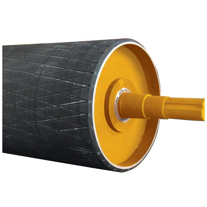 Steel Pipe drive pulleys for grain transport belt conveyor