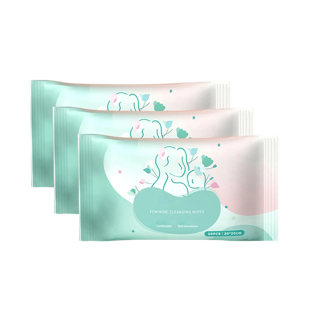 Private custom female private parts clean yin hygiene adult wet wipes everyday unscented adult body wipes