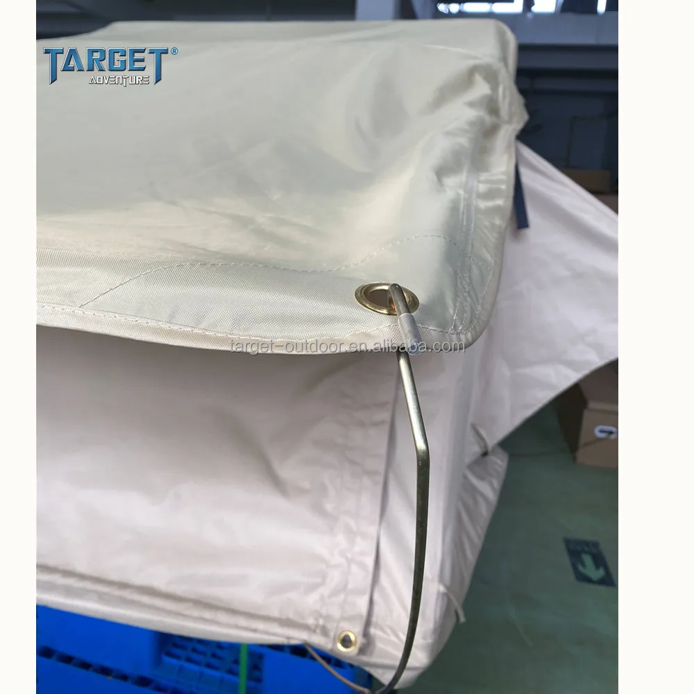 Waterproof Traveling Vehicle Top Roof Tent 260g Canvas Polyester Cotton Tent
