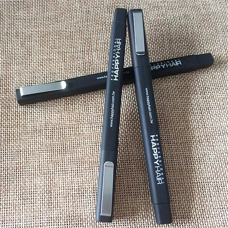 Wholesale High Quality  Custom Promotional Square Soft Touch Rubber coated  Gel Pen  with custom Logo Plastic  Black gel ink pen