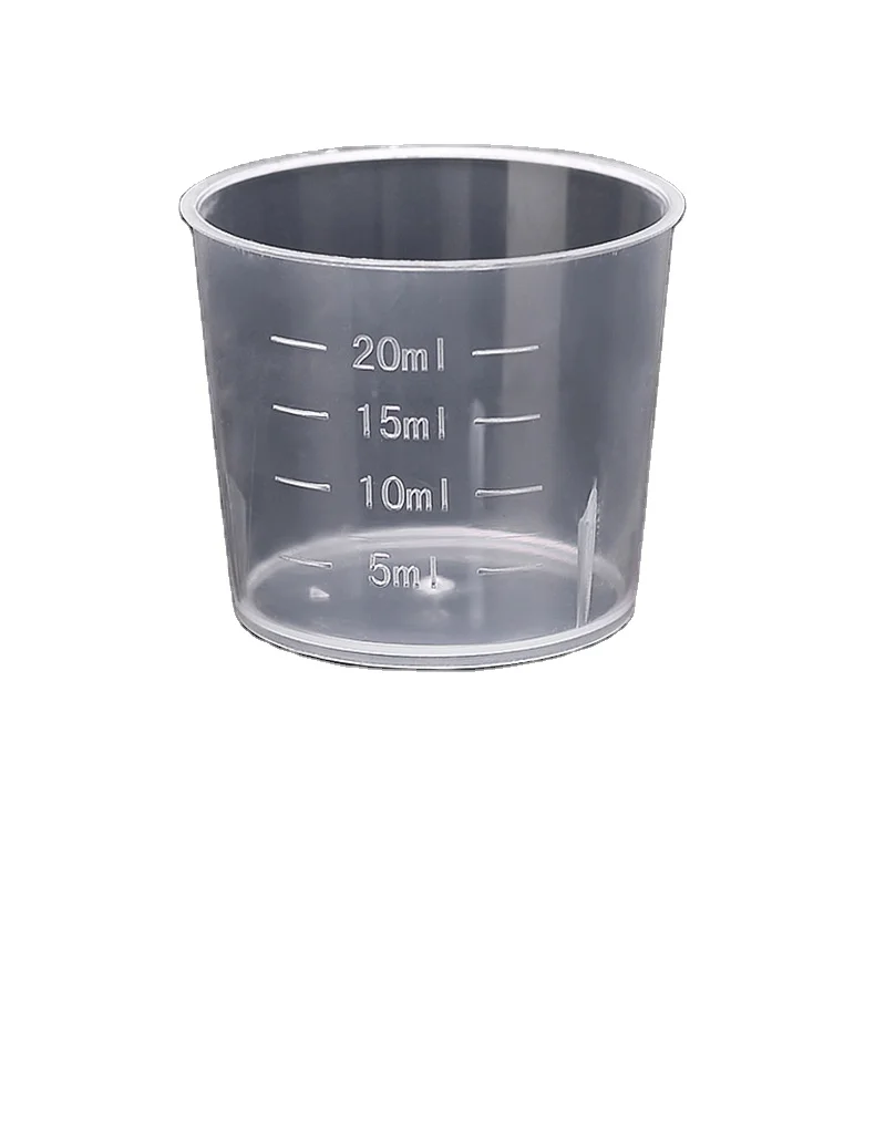Маленький OEM ODM Дешевый Прозрачный Полипропиленовый 20 мл пластиковый мерный стакан