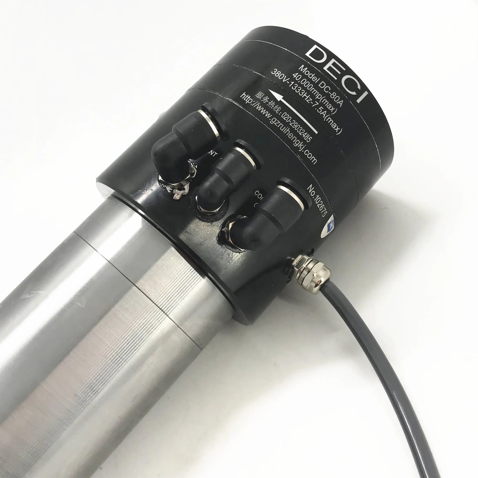 DECI 40000rpm 380/220V 4.0/3.7/2.5KW 80mm Water Cooling Cnc Atc Drilling Spindle Motor for Milling