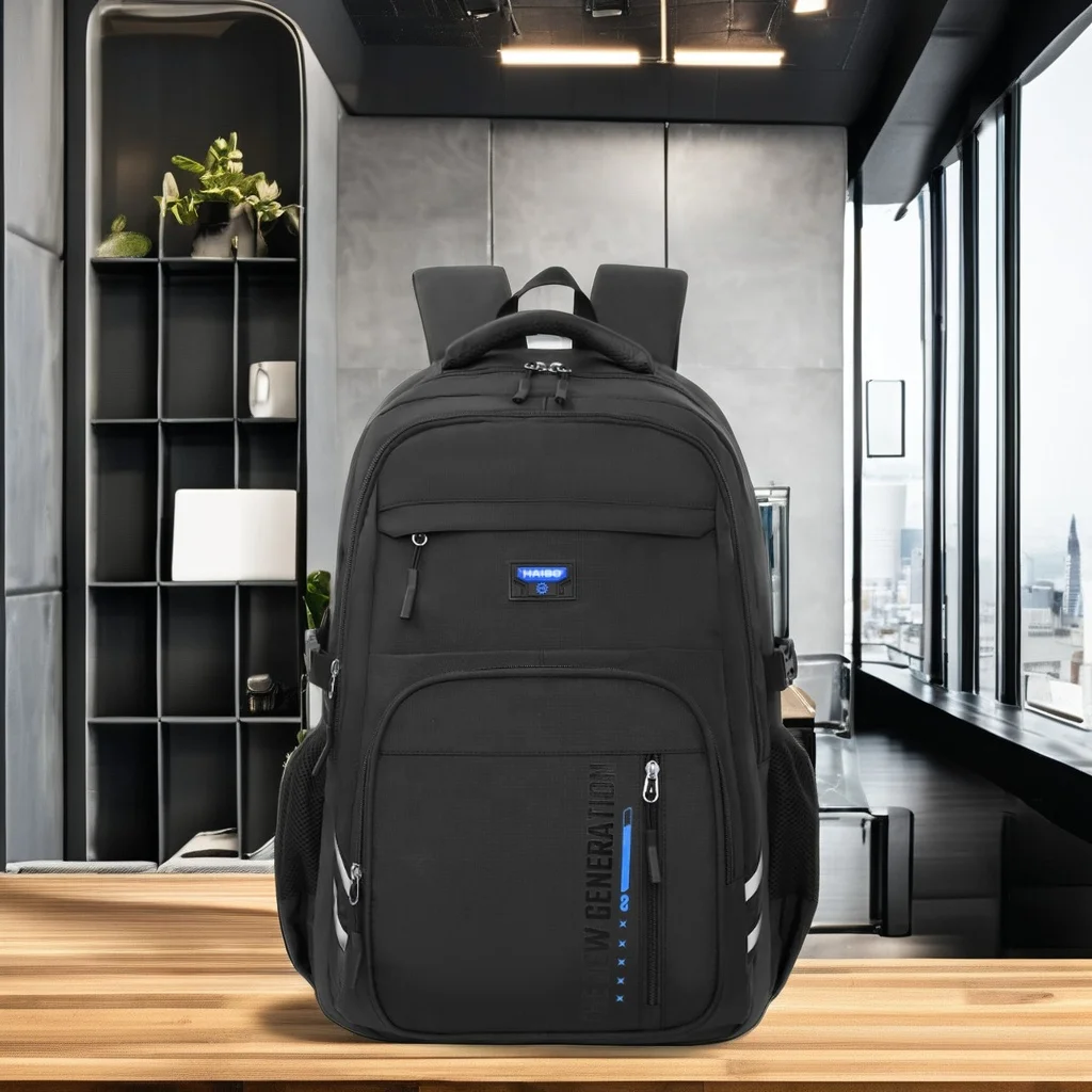 HAIBOWY Oversized Travel Backpack Large Oxford Material with Anti-Theft Feature Strap Carrying System for Men and Laptop Use