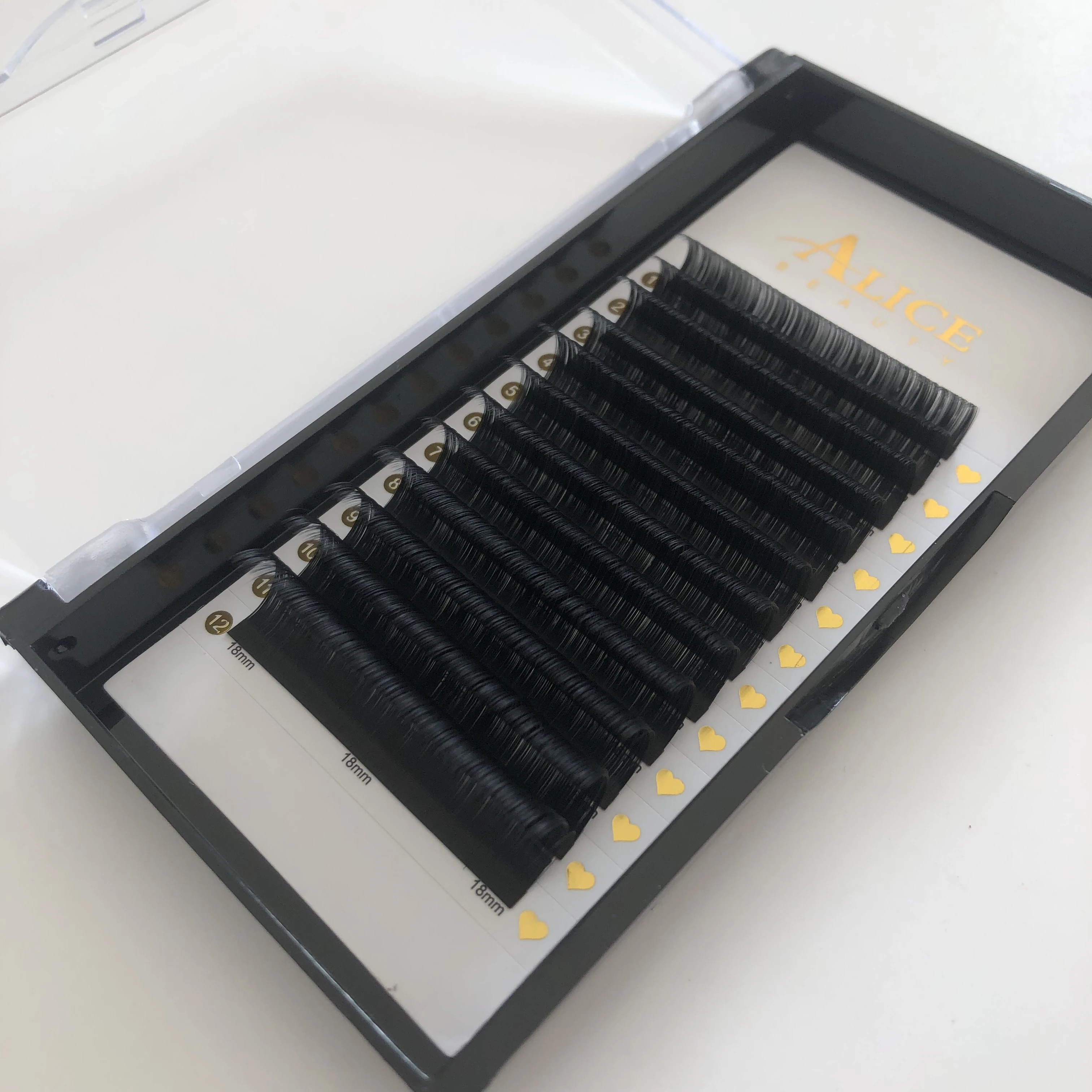 Free Sample lash trays wholesale C CC D DD matte lash extensions trays  your custom logo cashmere lash tray