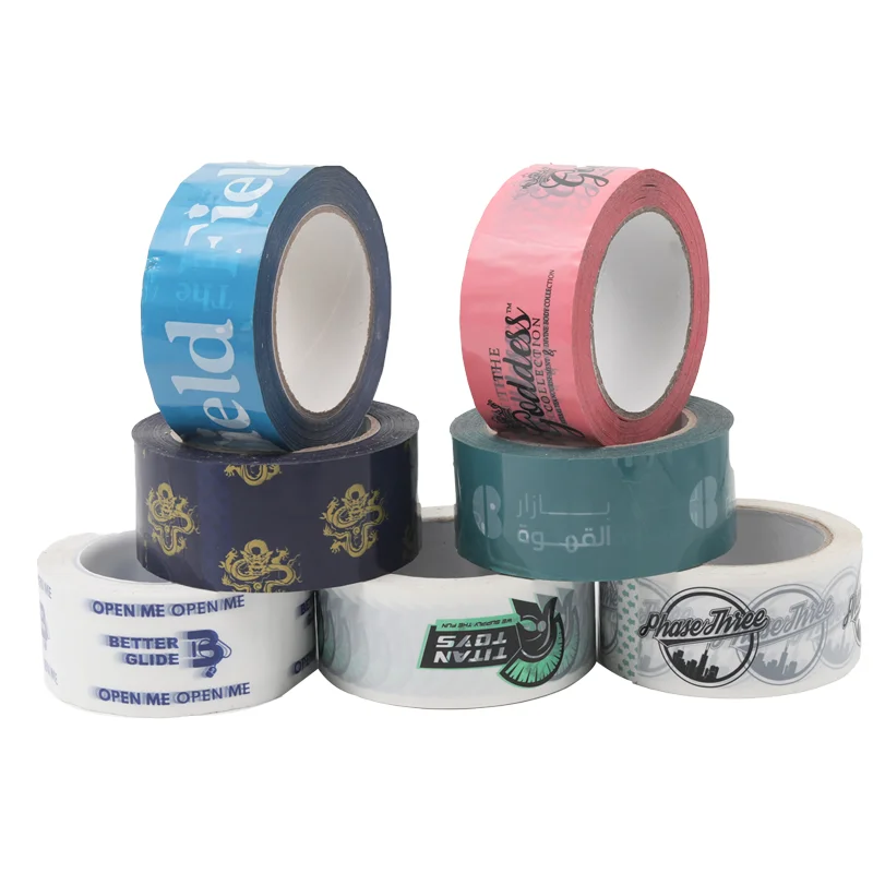 Custom Shipping Personalized Logo Design Box Waterproof Packaging Sealing Tape Bopp Film Fragile Packing Adhesive Tape
