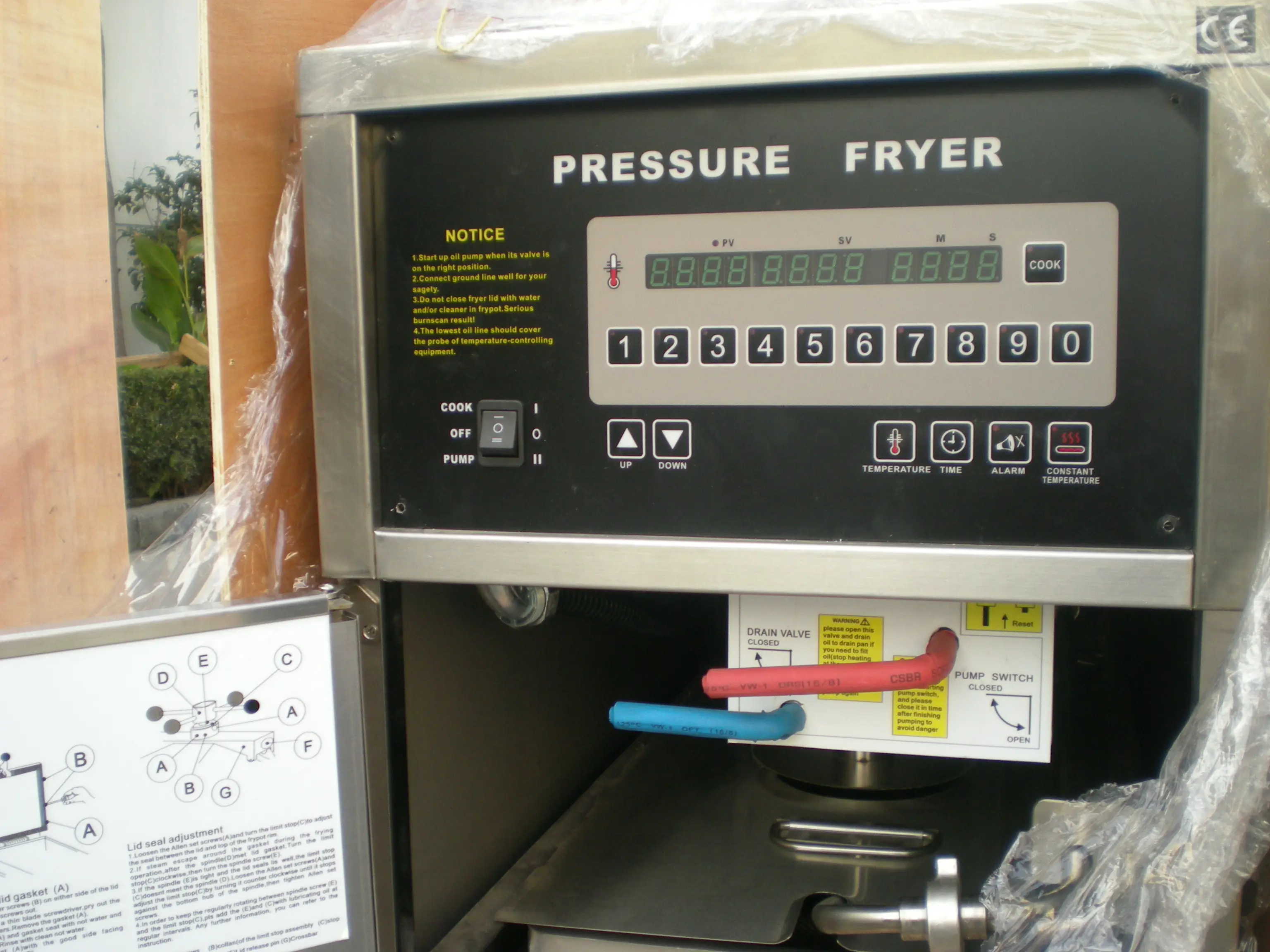 Mijiagao компьютрон PFE-600C broaster давление фритюрница с двумя решетками столешница фритюрницы de aire грех