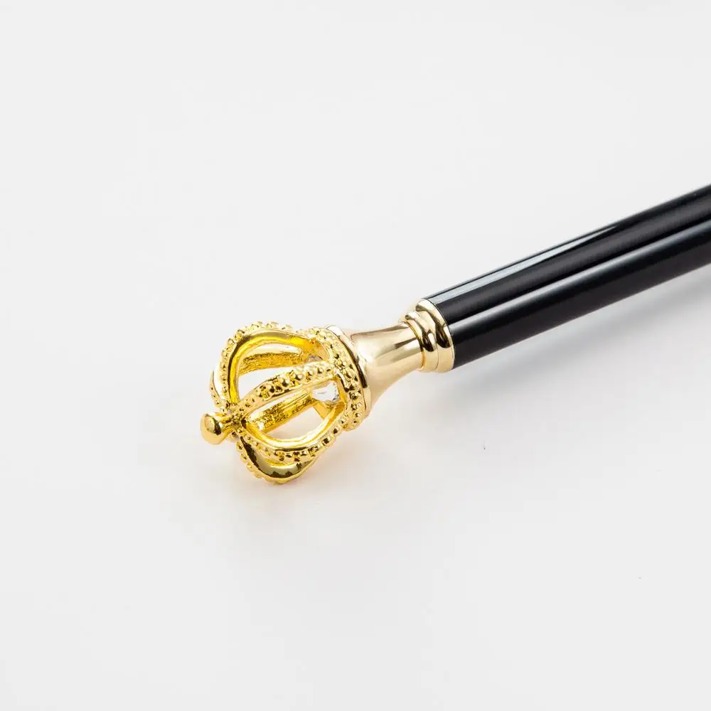 Metal Promotional Pen with Crown Ballpoint pen with Crystal High Quality Writing stationery Student supplies LOGO Pen