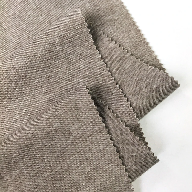 Трикотажная ткань TC interlock, 65% полиэстер, 35% хлопок, нетканый материал для одежды зимой