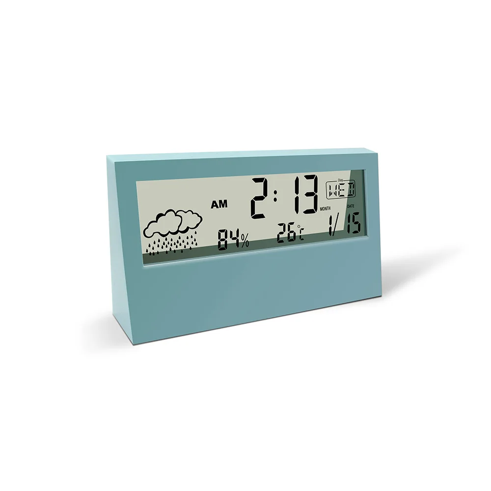 Indoor Usage Digital Ambient Room Thermometer Hygrometer Forecast LED Weather Station