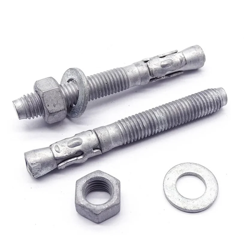 SDPSI DCT Good corrosion resistance  hot dip galvanized 50-60 micron wedge  concrete expansion anchor bolt