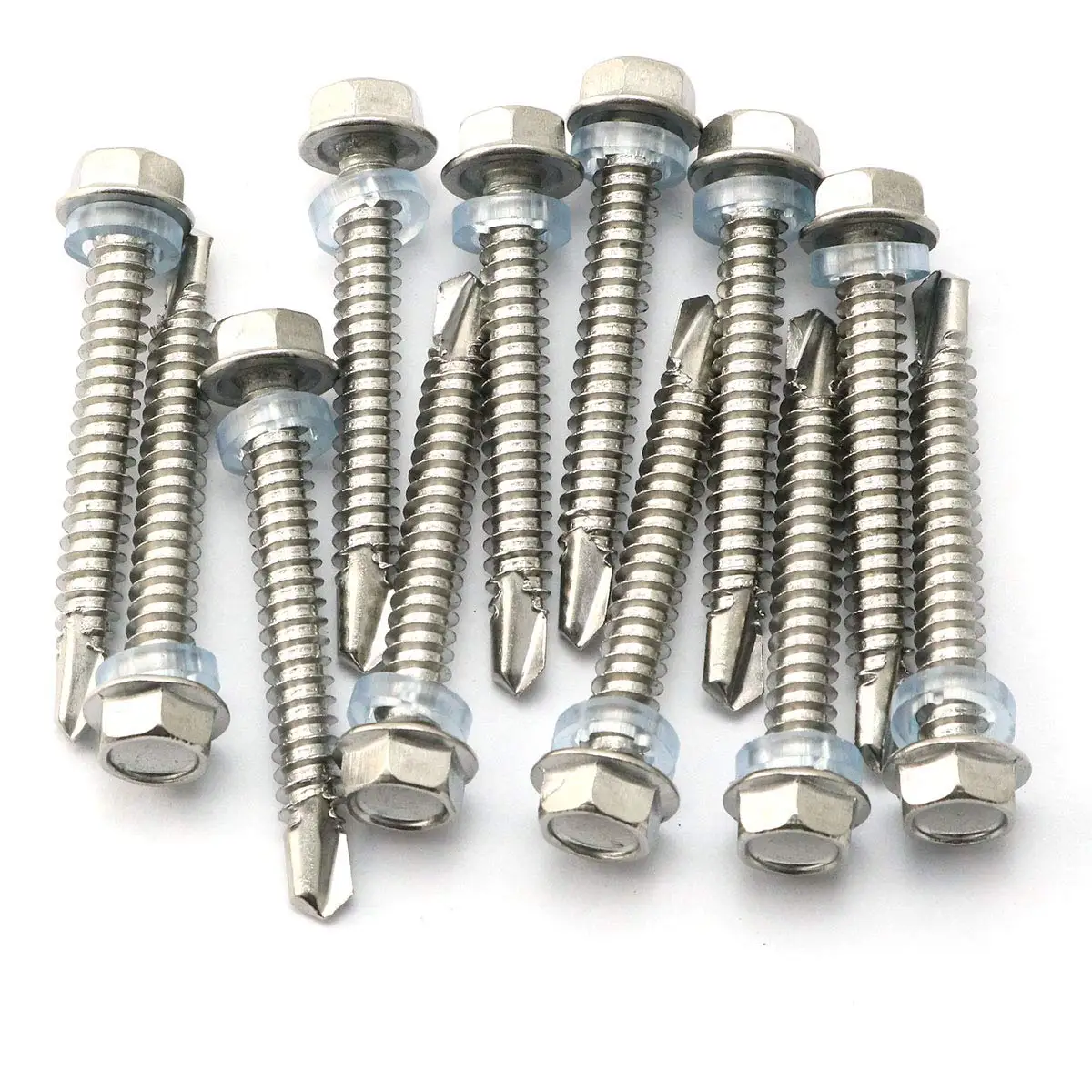 410 Stainless Steel Hex Washer Head Self Tapping Self-tapping Screws roofing hexagon Self Drilling  screws for metal