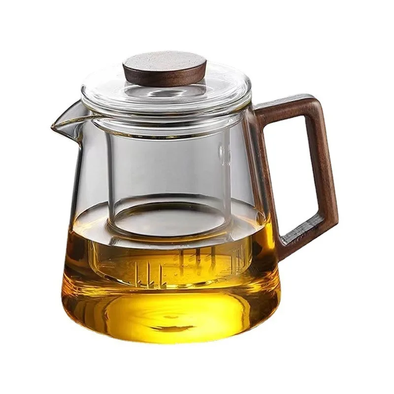 Hot sale High borosilicate Glass Tea Pot with Glass Teapot set  Pot Glass Teapot set