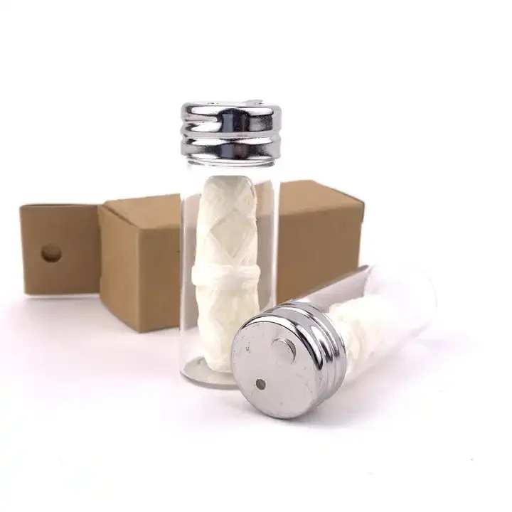 100% Biodegradable Pla Corn Eco-friendly Dental Floss In Frosted Glass Bottle