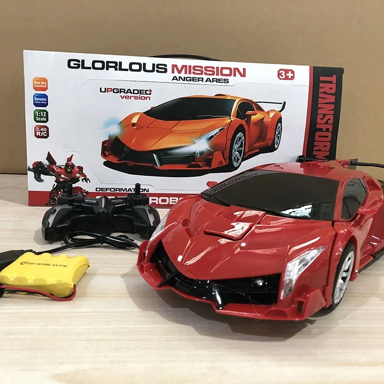 KK Best 36CM(14 Inch)Deformation RC Car Best Christmas Gift Toy; Transforming Robot Remote Control Cars New Best RC Vehicle Toy