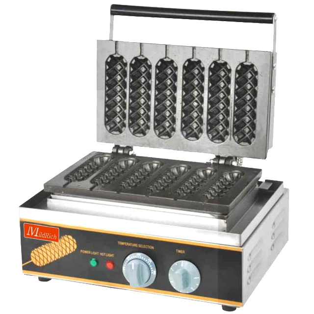 CE Approved Hot Sale Automatic Six Sticks Stainless Steel Ice Cream Cone Machine/Crispy Maker