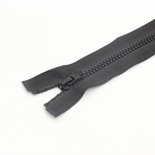 Квадратные зубья обычный черный хвост #5 индивидуальная молния с открытым концом пластиковая молния для сумок
