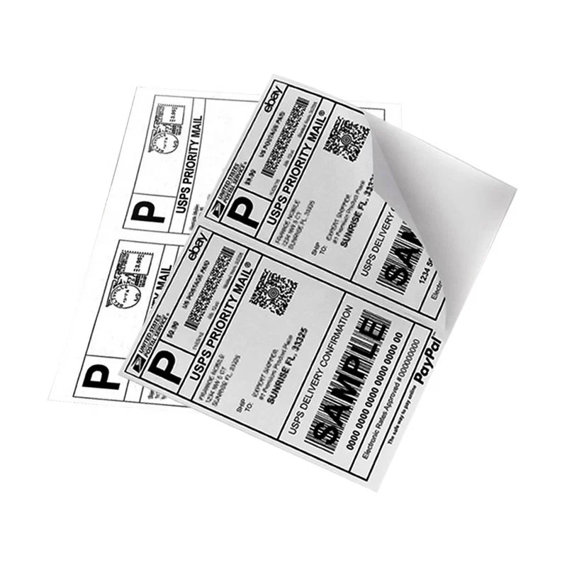  Виниловые наклейки печать на заказ водонепроницаемые этикетки для доставки 2 лист съемные