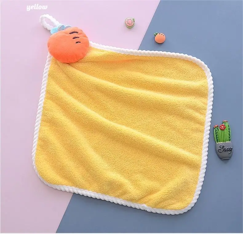 Good Quality Multiple Colors Cute Design Kids Gifts Towels Comfortable 100% Polyester Small Hand Face Children Hand Towels
