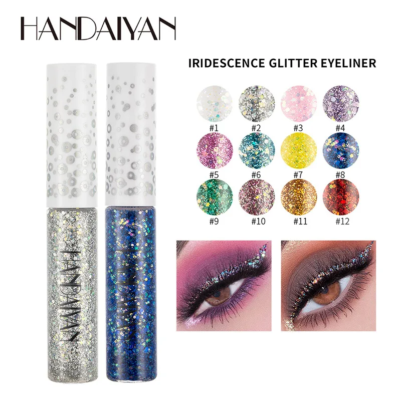HANDAIYAN Illusion Eyeshadow private label Stage Performance Makeup Dream Shine Sequins Illusion Eyeshadow Eyeliner