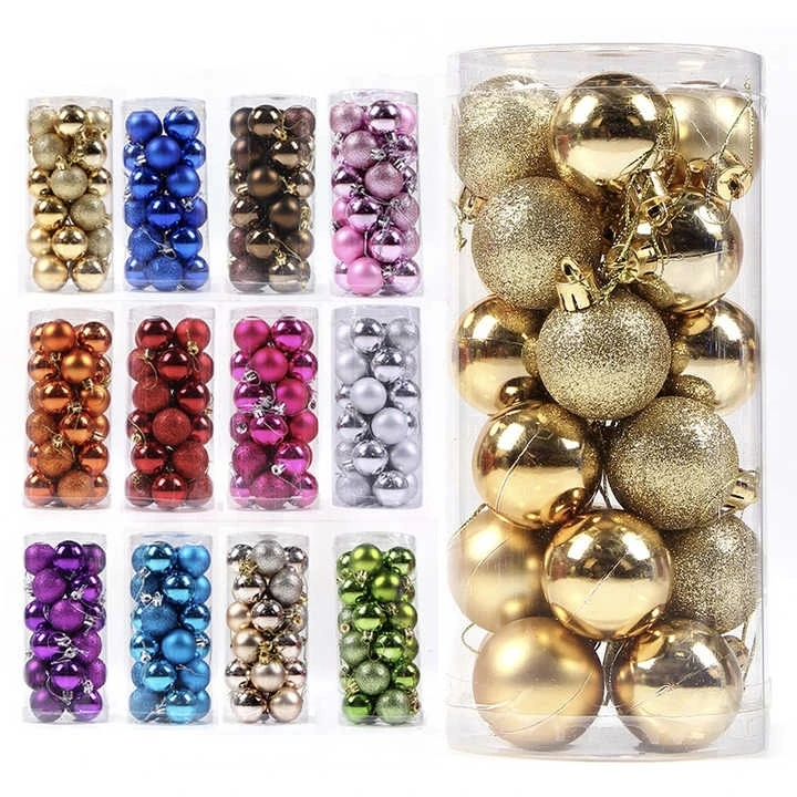 Высококачественные рождественские украшения дешевые шары для рождественской елки индивидуального размера