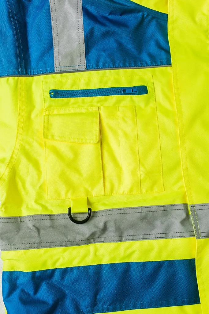 Winter Hi-vis Reflective Roadway Safety Clothing Long Sleeve Parka Polar Fleece Detachable Liner 4 in 1 Safety Jacket