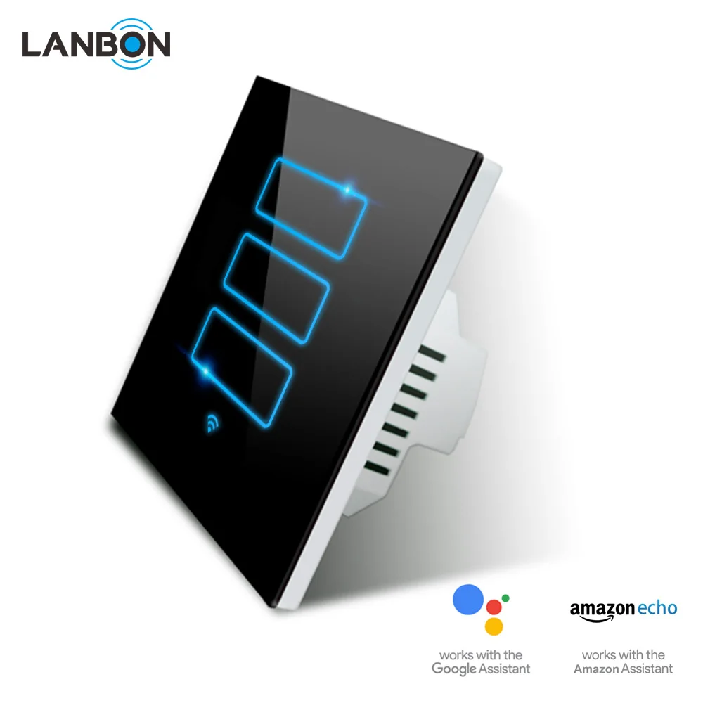 Трехкнопочный выключатель света Lanbon L6, без шлюза, Wi-Fi, для умного дома
