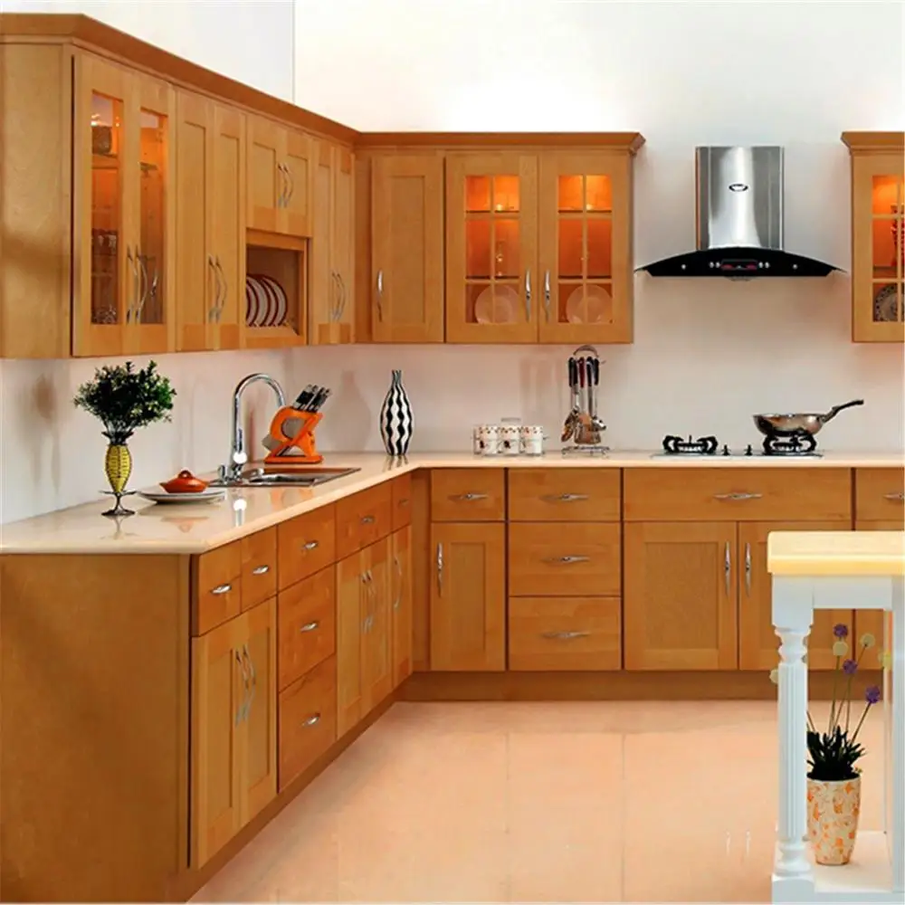 2021 Modern Cheap Kitchen Cabinet Penang Wooden Almari Image