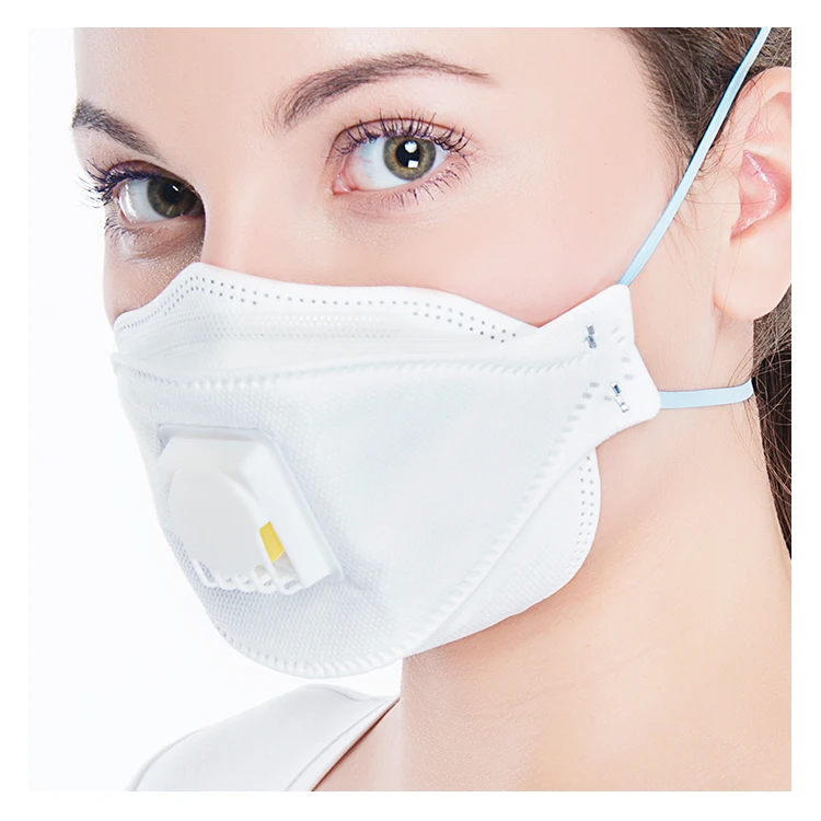 
Disposable respirator air valve face dust mask fish 