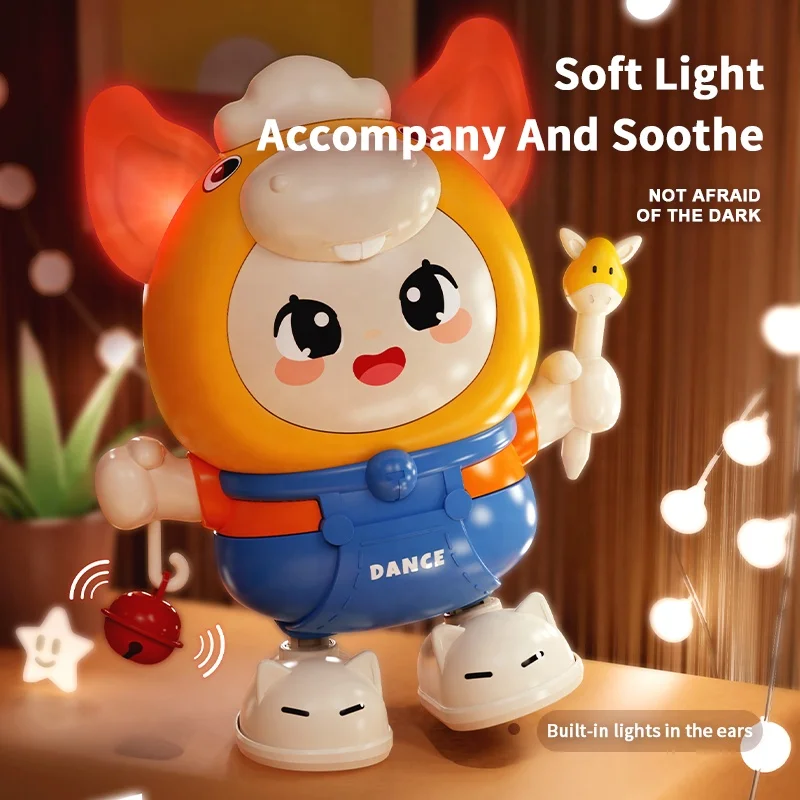Montessori Baby Toys Dancing Donkey Electric Singing Dance Children Early Educational Toys Baby Guide Crawling Comfort Toys