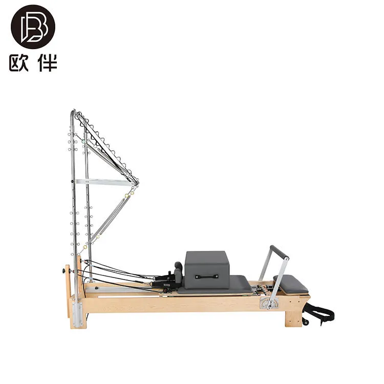 Новинка 2020 года, реформер для пилатеса ouban с полутрапециевидной кроватью для пилатеса, реформер для пилатеса с башней