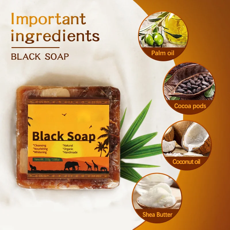 High quality custom private label custom weight african black soap