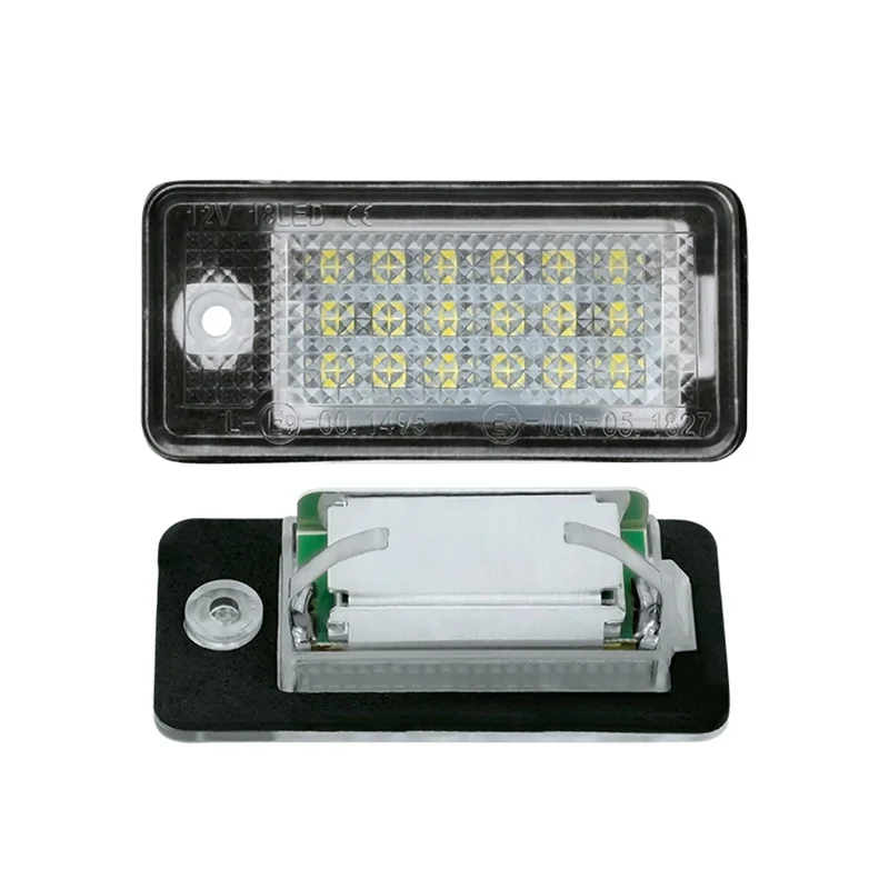 E4 LED License Plate Light For Audi A3 A4 S3 S4 A6 S6 Q7 RS4 CANBUS Error Free