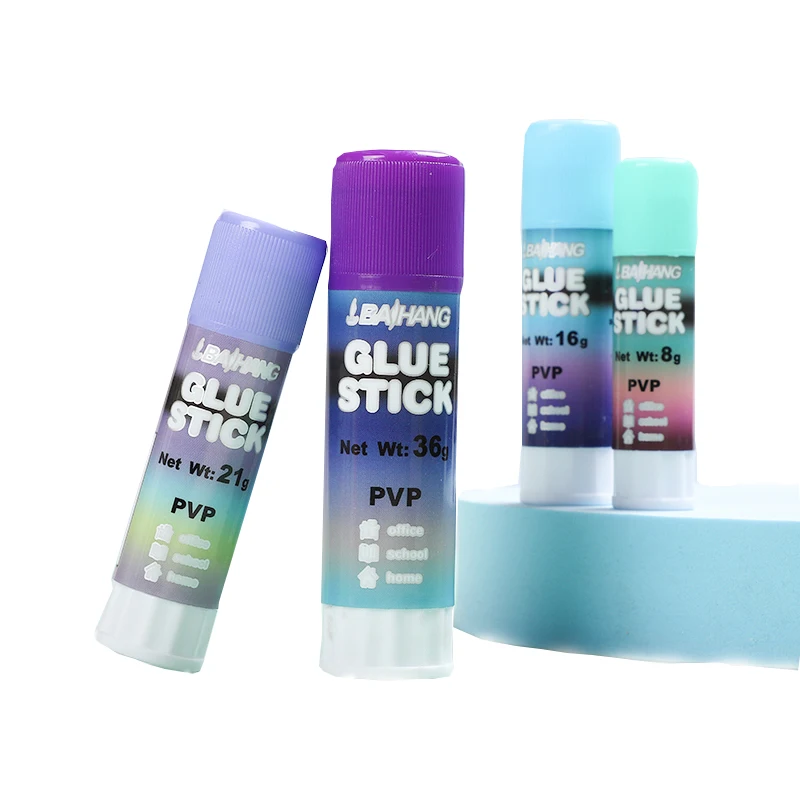 Custom logo office school family 8g/16g/21g/36g non-toxic washable PVP glue stick
