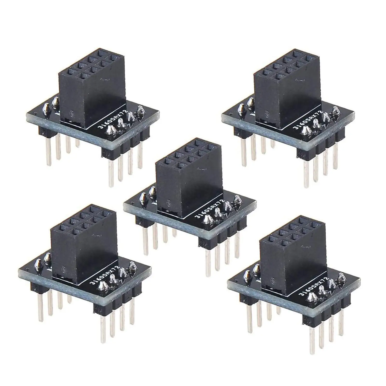 5pcs NRF24L01+ Adapter ESP8266 ESP-01 Adapter Module for NRF24L01+ 2.4GHZ Wireless Transceiver Module and ESP8266 ESP-01 WiFi Mo