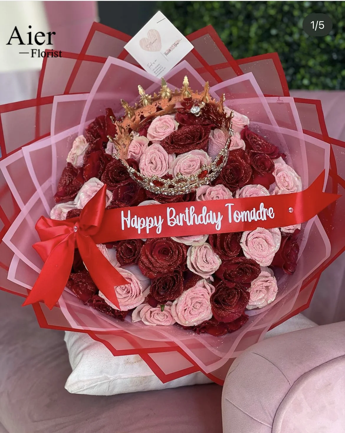 Aierflorist Hotselling 58*58cm Black Border Waterproof korean  floral flower Wrapping Paper For flowers