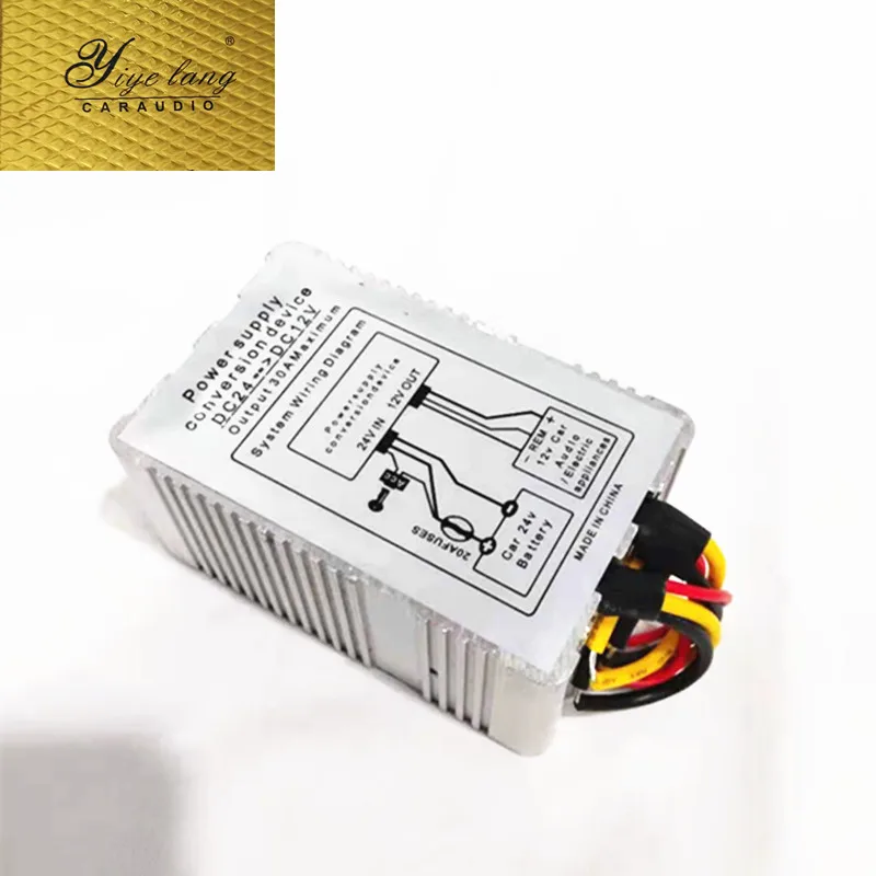 Car Power Supply Transformer 5a 24v to 12v converter