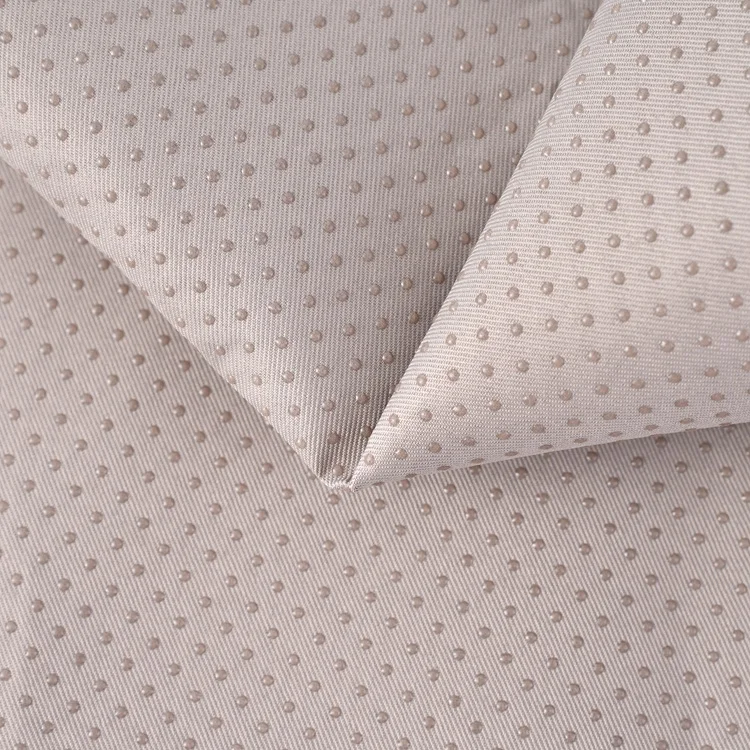 Hot selling products polyester woven 100g 150D antislip non-slip fabric with PVC