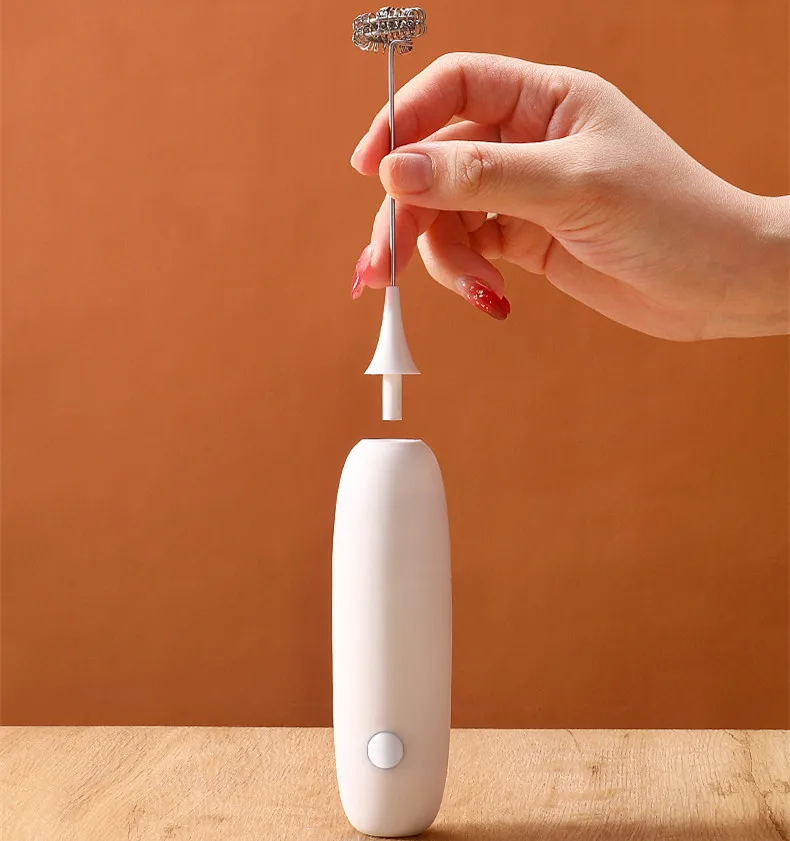 Hot Electronic Mini Portable Rotary Mixer Powerful Battery Drinks Coffee Hand Milk Frother