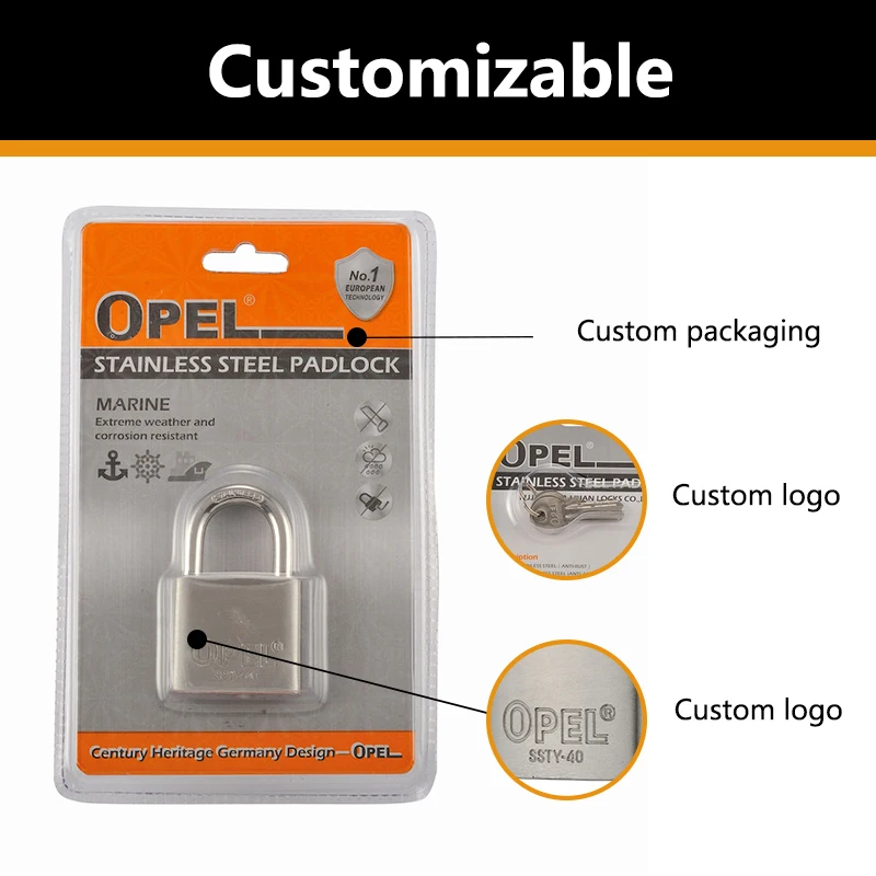 Противоугонный замок OPEL для дверей шкафов, ящиков, ворот с ключами, длинный замок, велосипедный замок