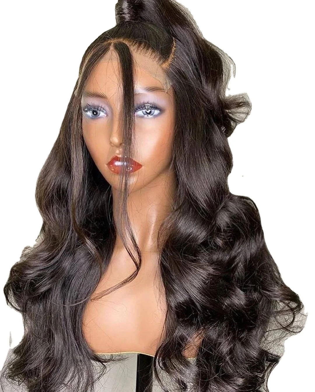 Hot sale 13x6 Hd Transparent Swiss Lace Wigs Human Hair Lace Front Glueless Brazilian 100% Virgin Natural Human Hair Wigs