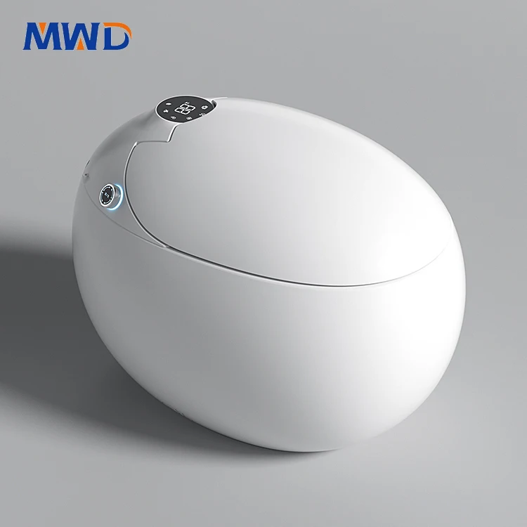 Egg shape high end auto open automatic flush electric wc toilet bowl commode modern ceramic bathroom intelligent smart toilet