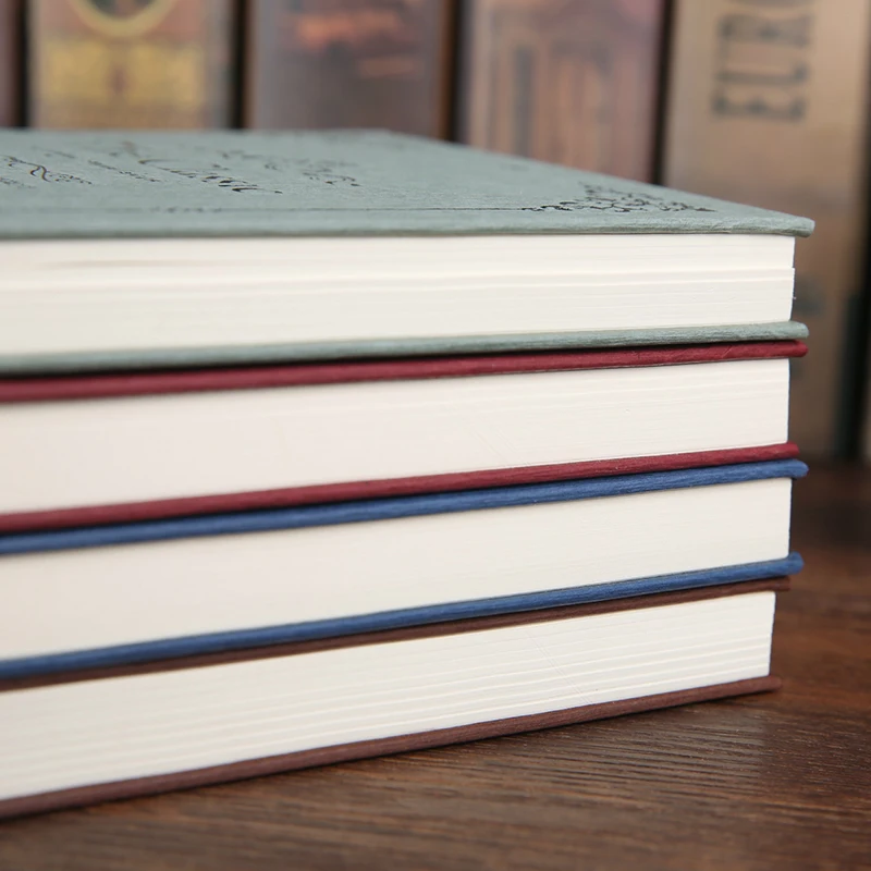 Wholesale Vintage Lined Notebook with Paper Box Retro Hardcover Travel Journal