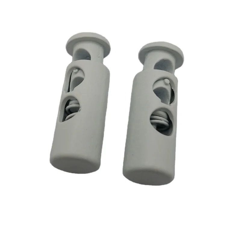 white toggles double cord lock stoppers toggle drawstring rope cord stopper for clothing