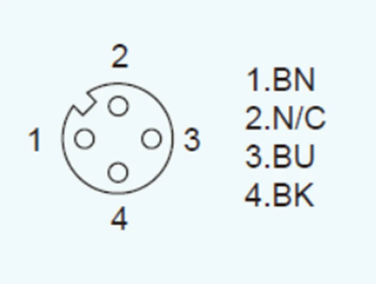 
Waterproof IP67 Female Straight 3Pin M12 I/O A code Circular Connector with wire molding wire 