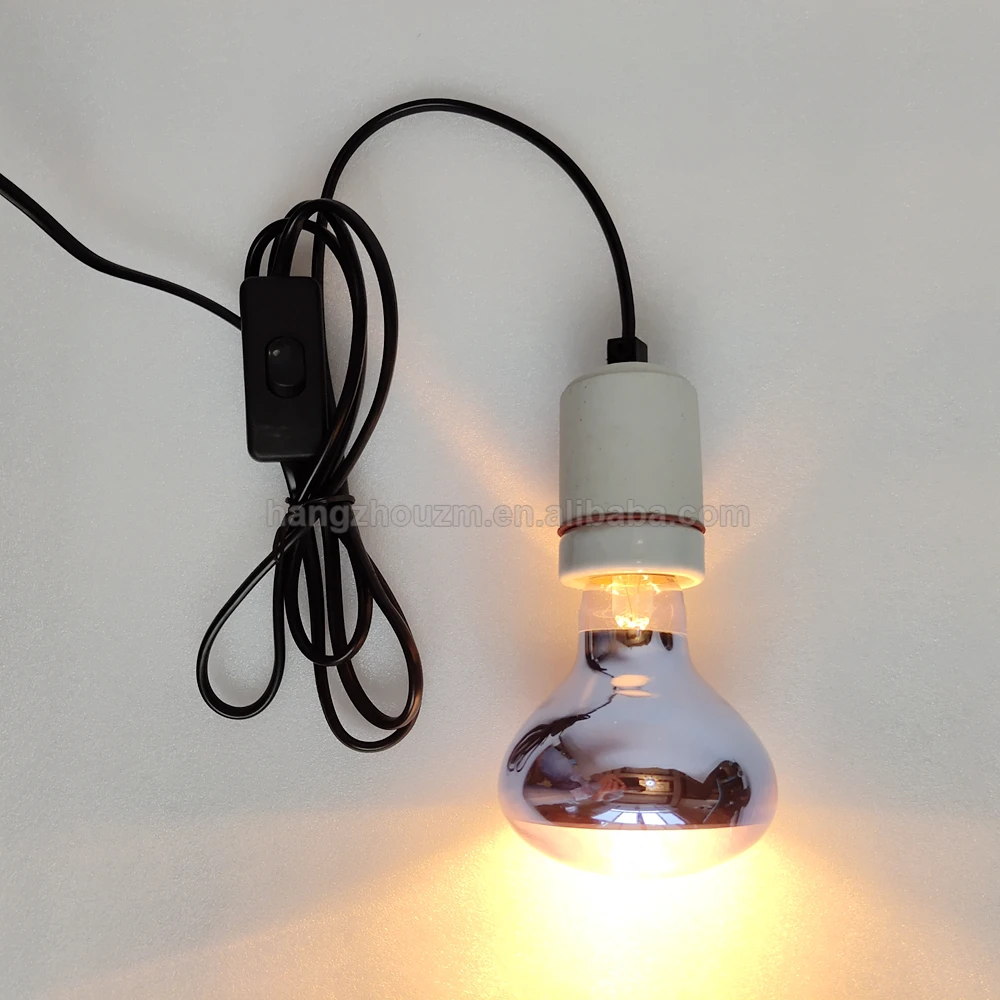 
Ceramic Socket With 2meters Cord Reptile Heat lamp light Hoder lamp fixture for pets 