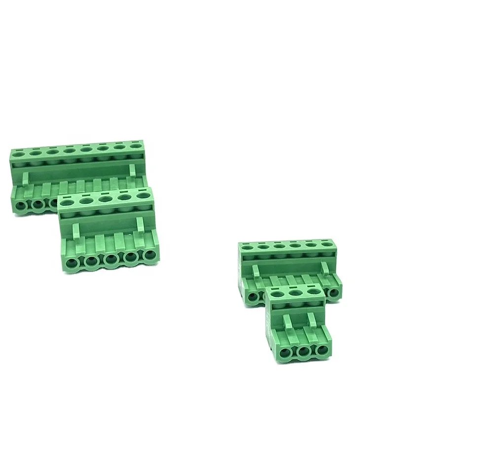 5.0/5.08 5.08mm pcb screw terminal block connector kf301 7p screw head transformer plugin terminal block connector